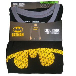 Bioworld Medium 32 34 Batman Logo Cool Johns Long Underwear Shirt Super Hero NEW